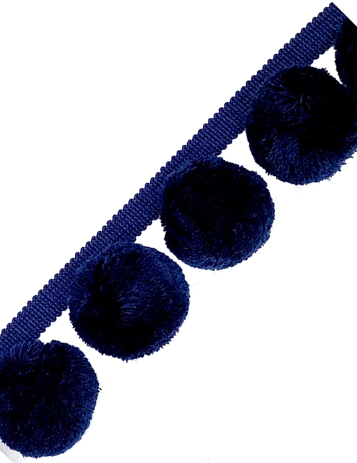 Nastro Con Pompon Colorato - 4 Iarde, Larghezza 2.8cm, Per Cucito E Decorazioni, Colore Beige