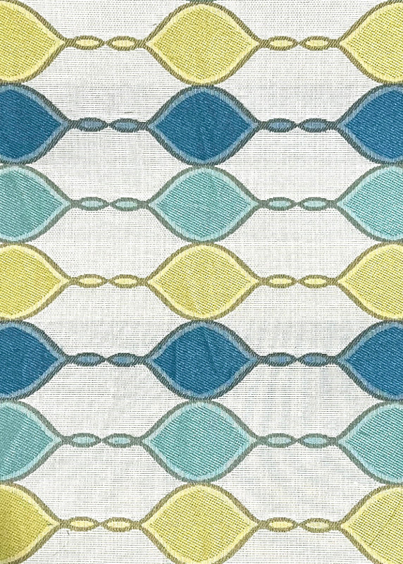 Fabric & Fringe Warehouse/Twisted Ovals-Blue Multi
