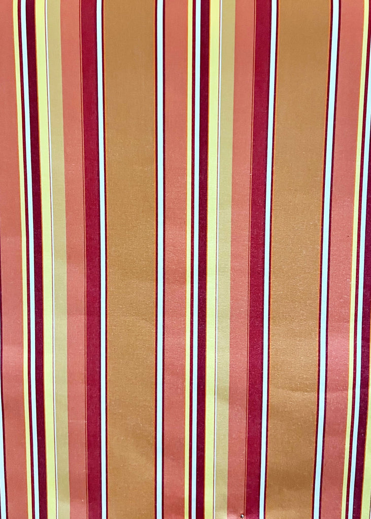 Fabric & Fringe Warehouse/Coral Multi Stripe-Sunbrella