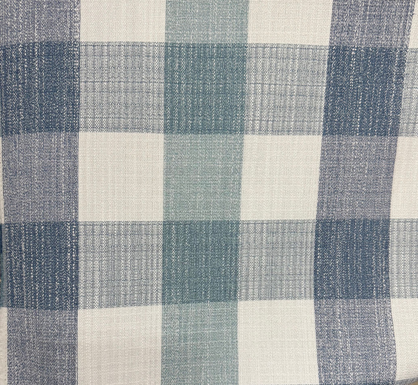 Gingham Check Small Fabric - Breeze – Hydrangea Lane Home, image size:1350x1242