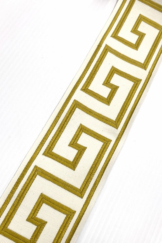 #1 Textiles Ltd/Greek Key-Yellow-# 1