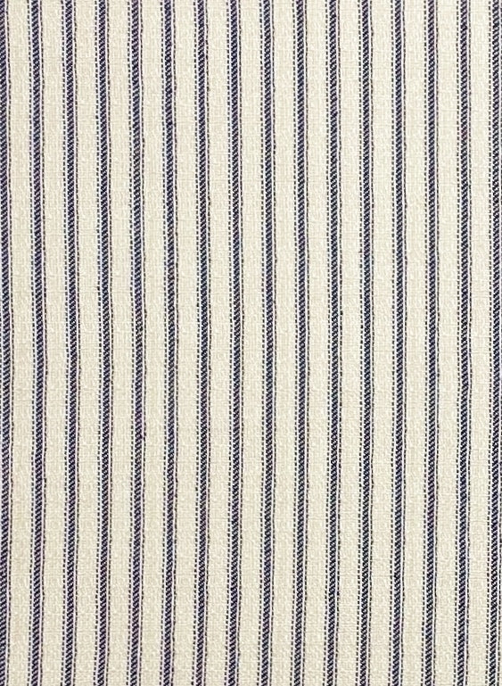 ADF-American Decorative Fabric/MiniTickingLinen-Navy-ADF